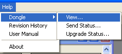 Check the Dongle status to ensure Ultra is enabled using Help > Dongle > View